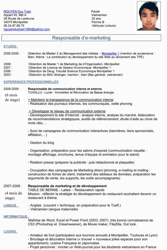 marketing cv exle cv responsable d e marketing nguyen photo by toanso photobucket marketing cv exle cv responsable d e marketing nguyen photo by toanso photobucket